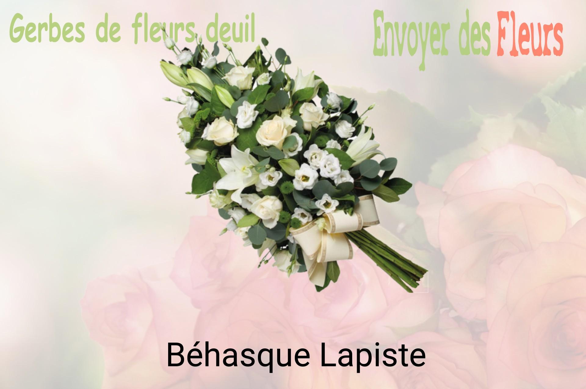 Gerbe de fleurs de deuil livrée à Béhasque-Lapiste